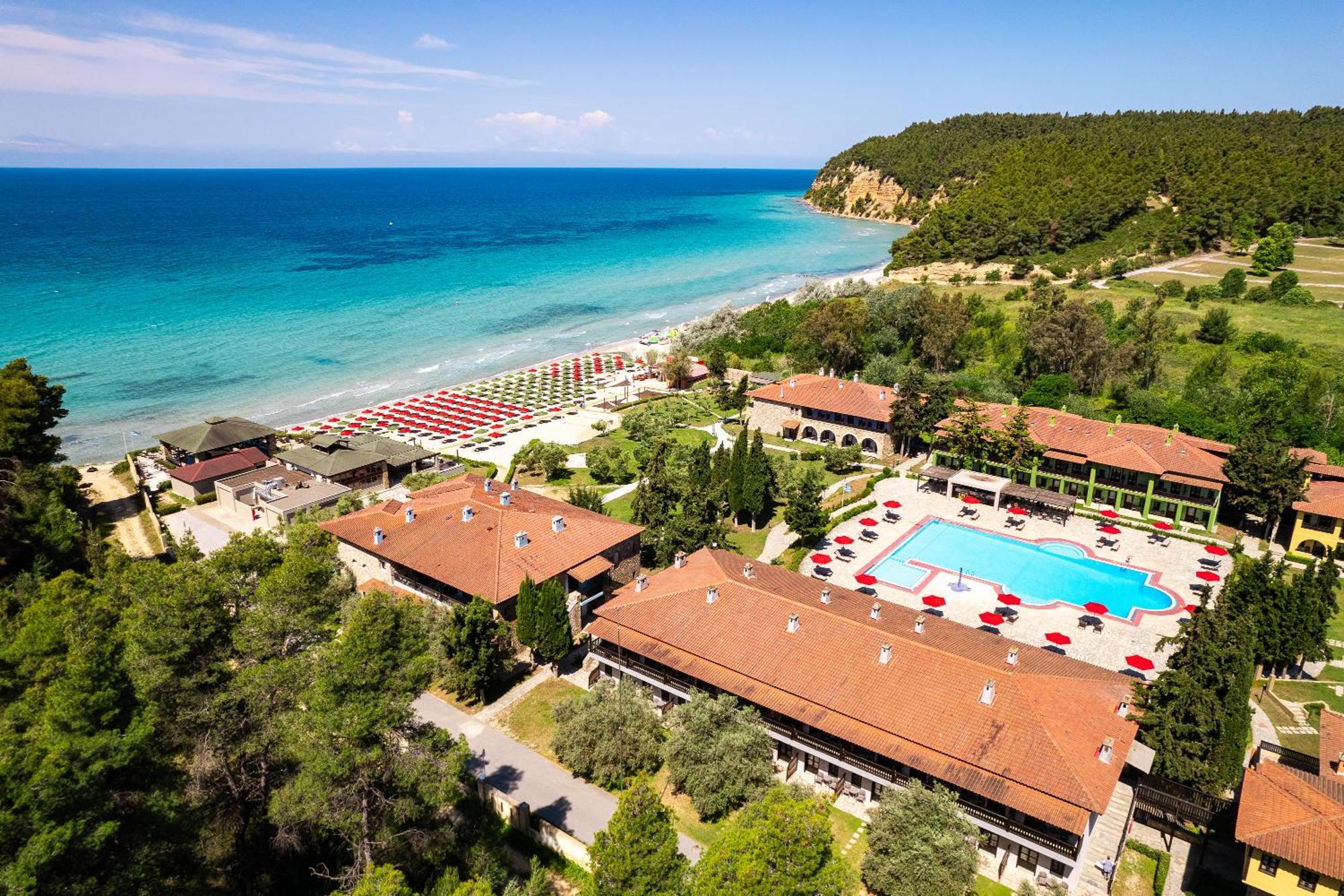 Simantro Resort Sani  Exterior foto Aerial view of the resort