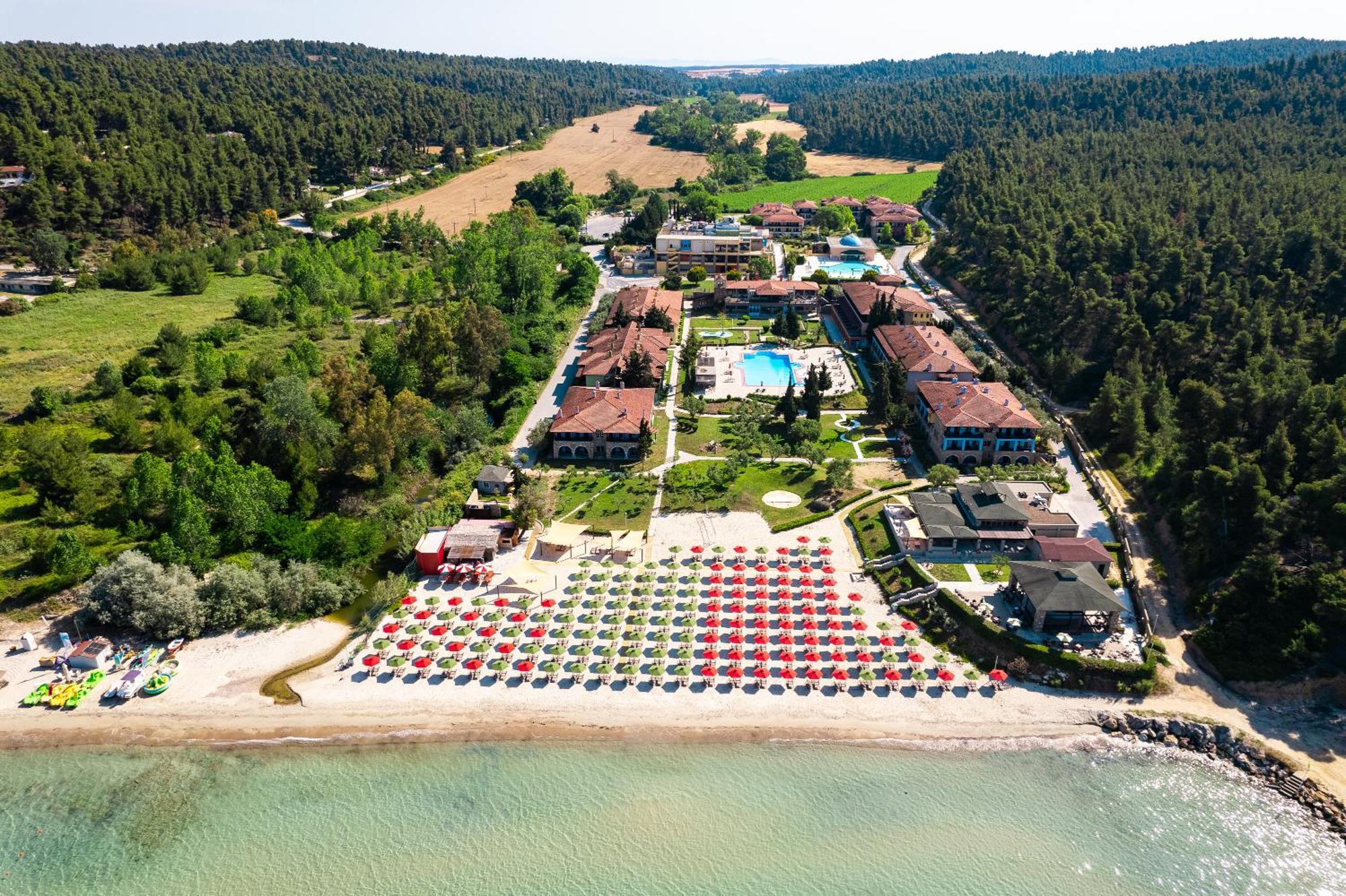 Simantro Resort Sani  Exterior foto Aerial view of the resort